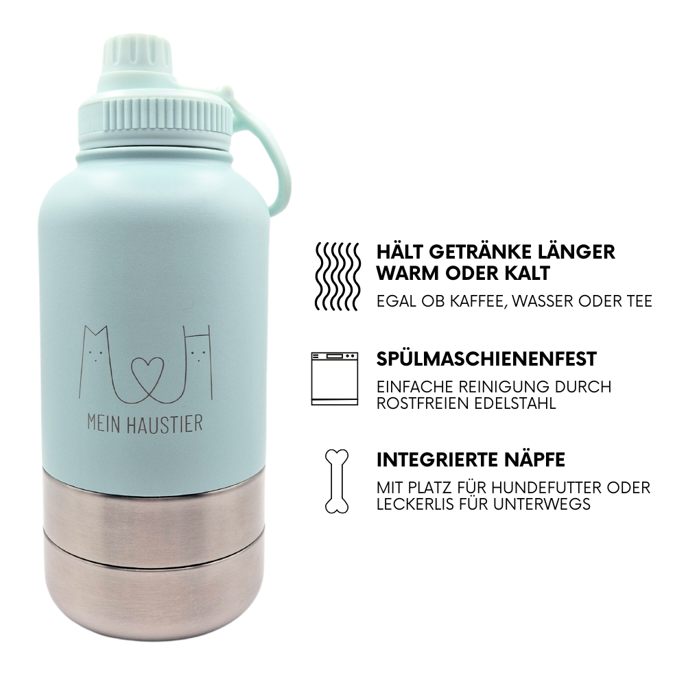 TravelBuddy 3-in-1 Hundewasserflasche